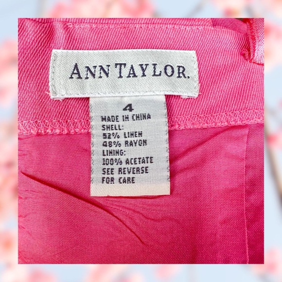 1990s Ann Taylor Dress - Pink Vintage Dress - Halter Neck + Open Back -Size 4 - Picture 2 of 4